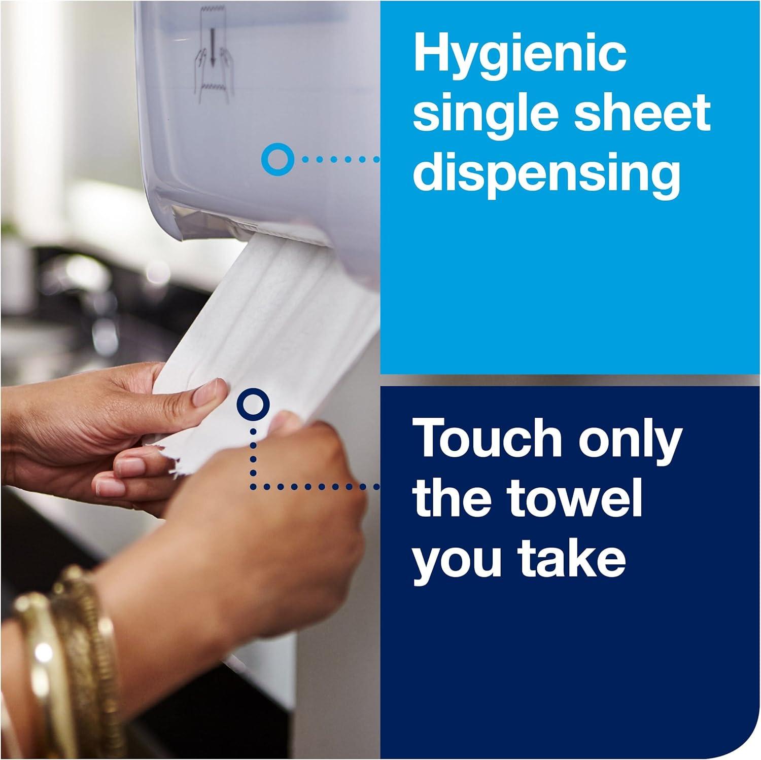 imageTork Matic Paper Towel Dispenser White H1 OneataTime Dispensing Elevation Range 5510202Dispenser  White