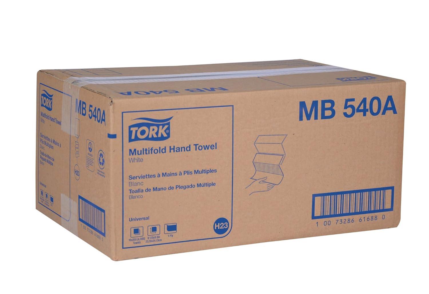 imageTork Multifold Hand Towel White H2 Universal 100 Recycled Fibers 16 x 250 Towels MB540A16 x 250 Hand Towels