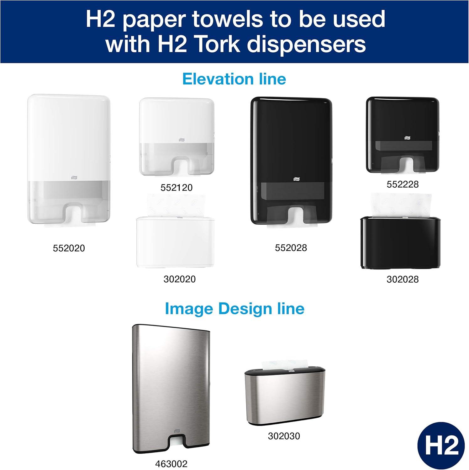 imageTork Multifold Hand Towel White Premium Quality 250 Towels per Pack 12 Packs Fits H2 Towel Dispensers12 pack