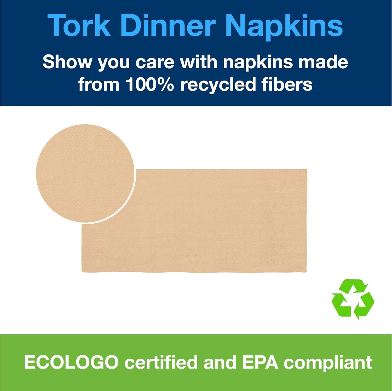 imageTork Natural Dinner Napkin 18 Fold 2ply 15quot x 163quot 24 x 126 napkins 99357052Ply