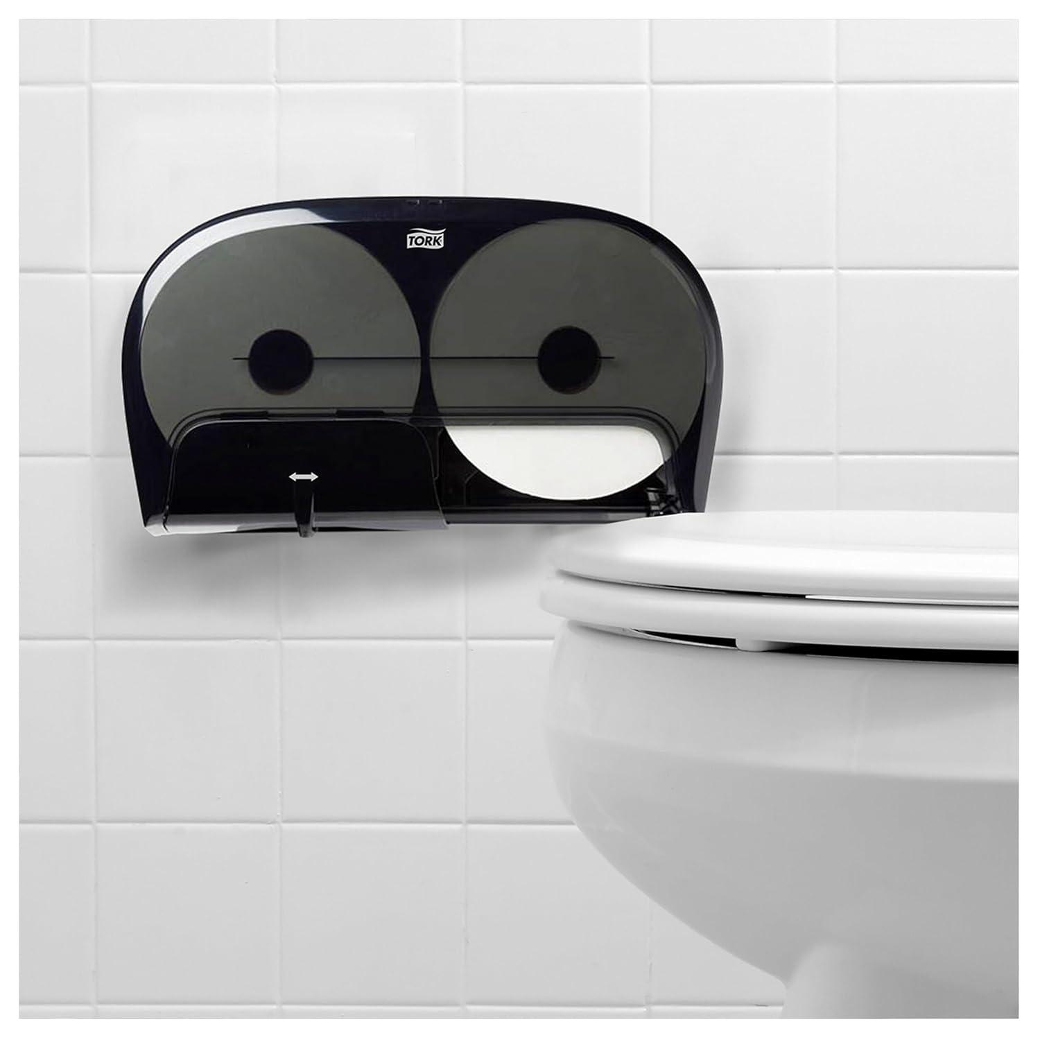 imageTork OptiCore Midsize Toilet Paper Roll White T10 Universal 2ply 12 x 2000 sheets 160090