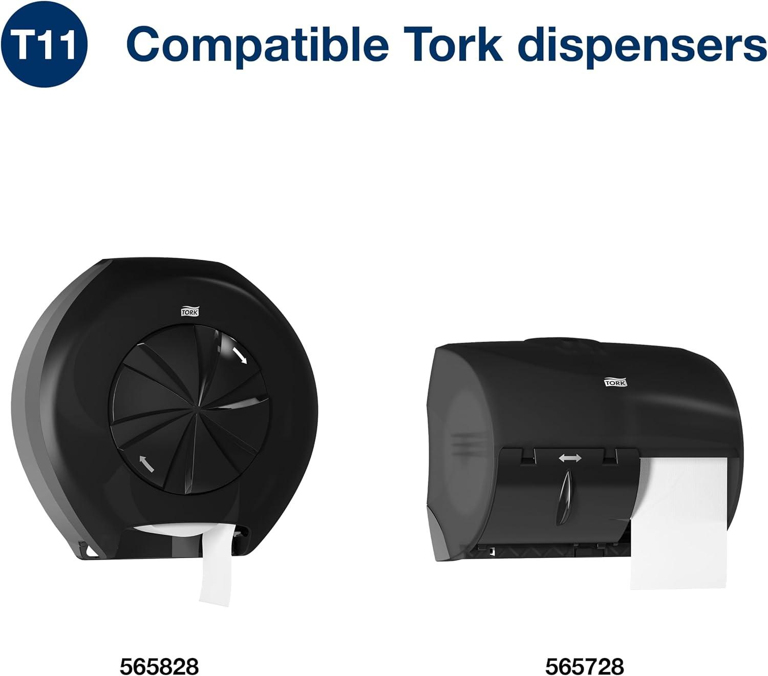imageTork OptiCore Midsize Toilet Paper Roll White T11 Premium 2ply 36 x 800 sheets 106390800 sheet Pack of 36
