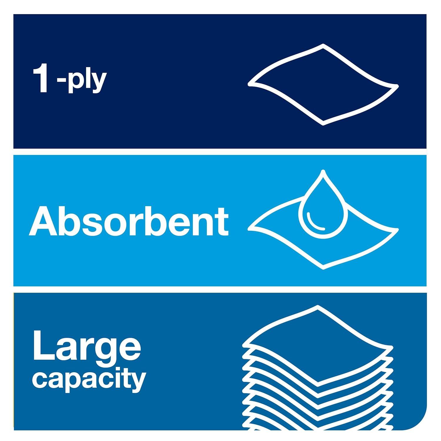 imageTork Paper Hand Towel Dispenser Stainless Steel  H1  Refill  Universal Paper Hand Towel Rolls 6 Rolls