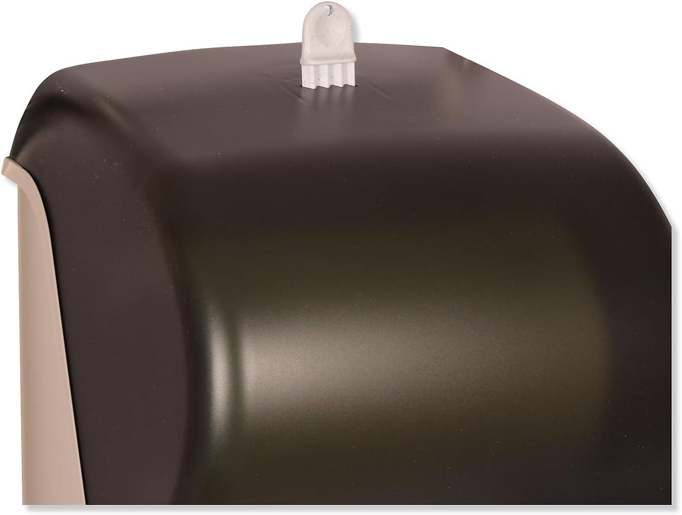 imageTork Paper Towel Dispenser Smoke H21 Lever Auto Transfer PushDown Handle HighCapacity Translucent 84TRDispenser  H21