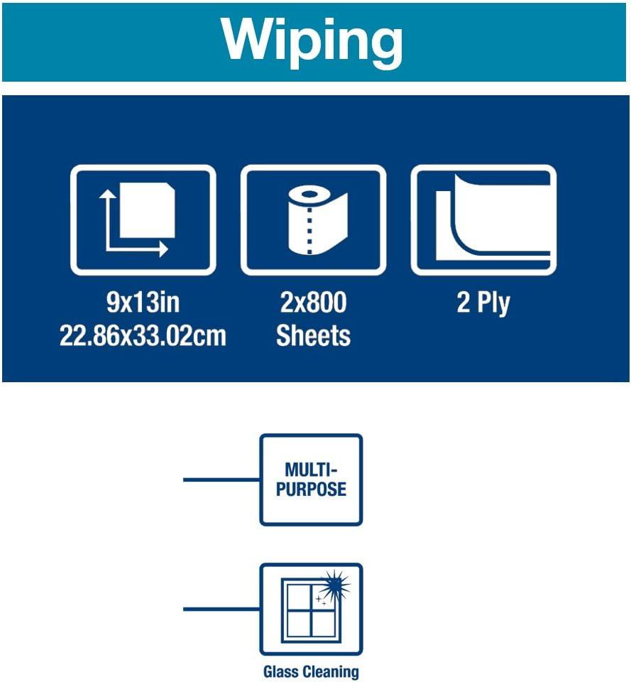 imageTork Paper Wiper Centerfeed White W1W2 Multipurpose 2 x 800 Sheets130211BTork W2  Maxi Centerfeed