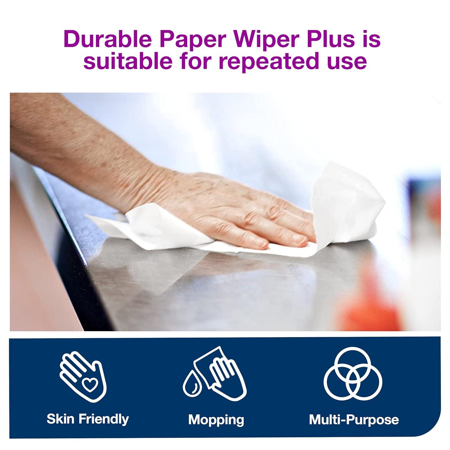 imageTork Paper Wiper Plus White W24 PopUp Box 8 x 100 Sheets 192127