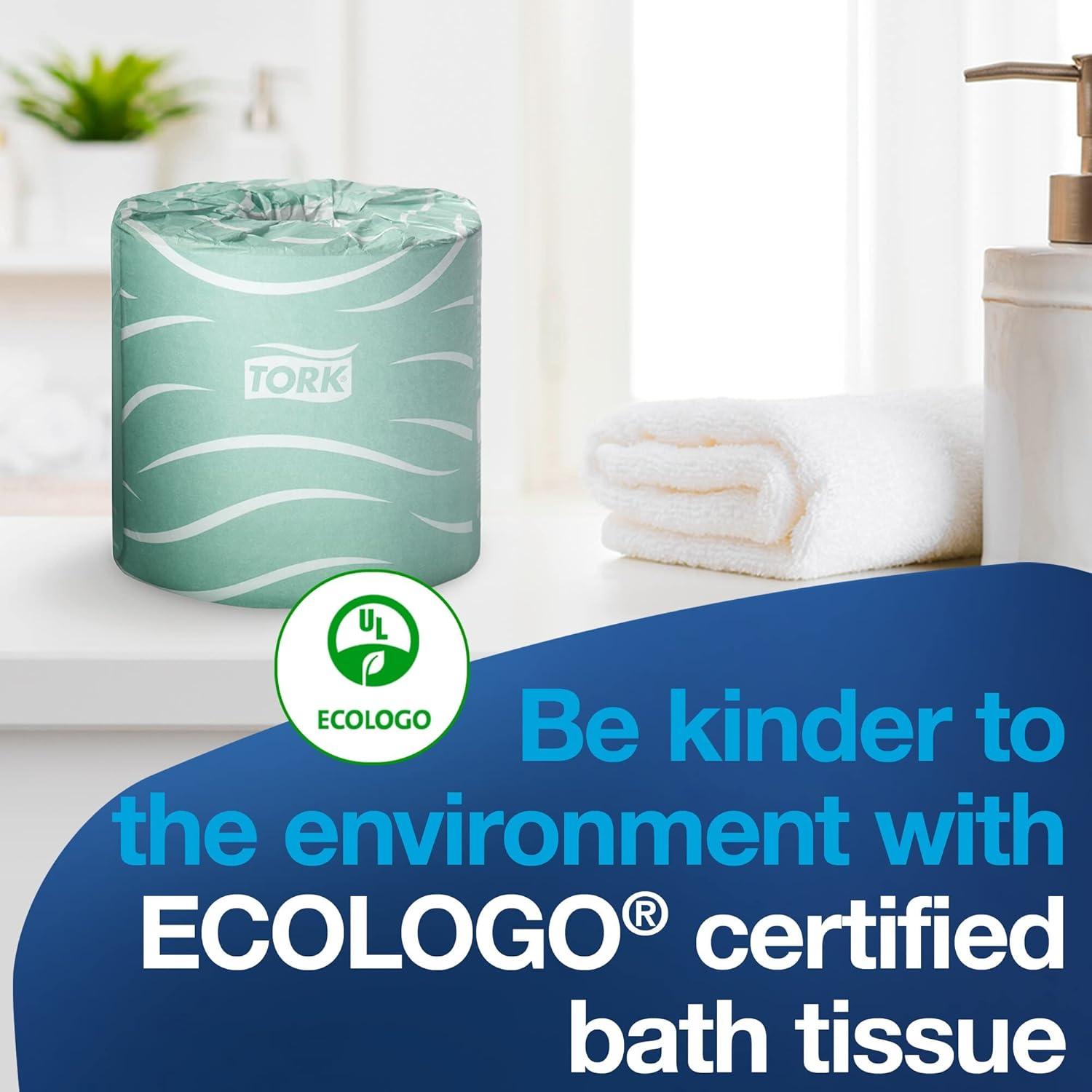 imageTork Septic Safe Toilet Paper White 2Ply 100 Recycled EcoFriendly T24 Compatible 96 Rolls x 500 Sheets TM1616SToilet Paper