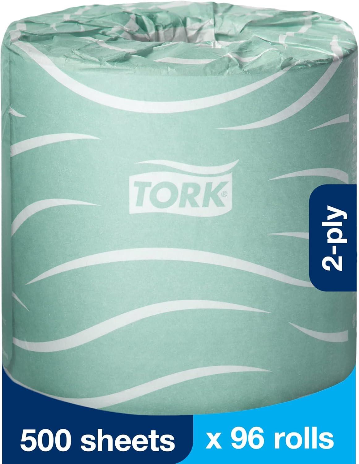 imageTork Septic Safe Toilet Paper White 2Ply 100 Recycled EcoFriendly T24 Compatible 96 Rolls x 500 Sheets TM1616SToilet Paper