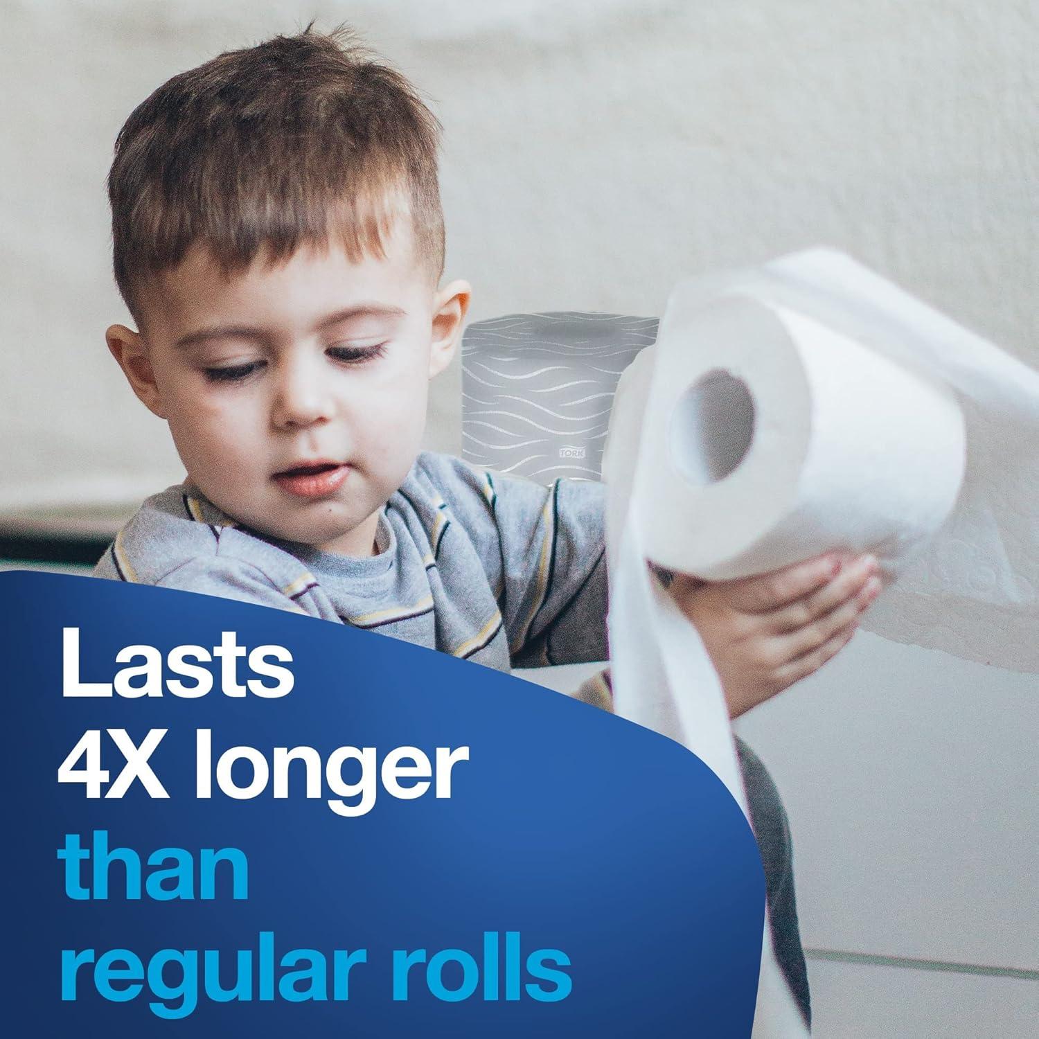 imageTork Septic Safe Toilet Paper White Embossed for Comfort 2ply 450 Sheets per Roll 48 Rolls 2465120