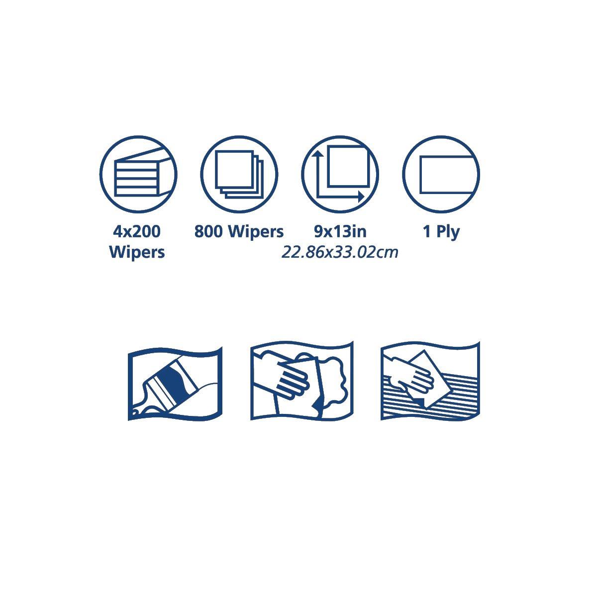 imageTork ShopMax Heavy Duty Centerfeed Paper Towel White Self Dispensing High Absorbency 4 x 200 Sheets 450137White