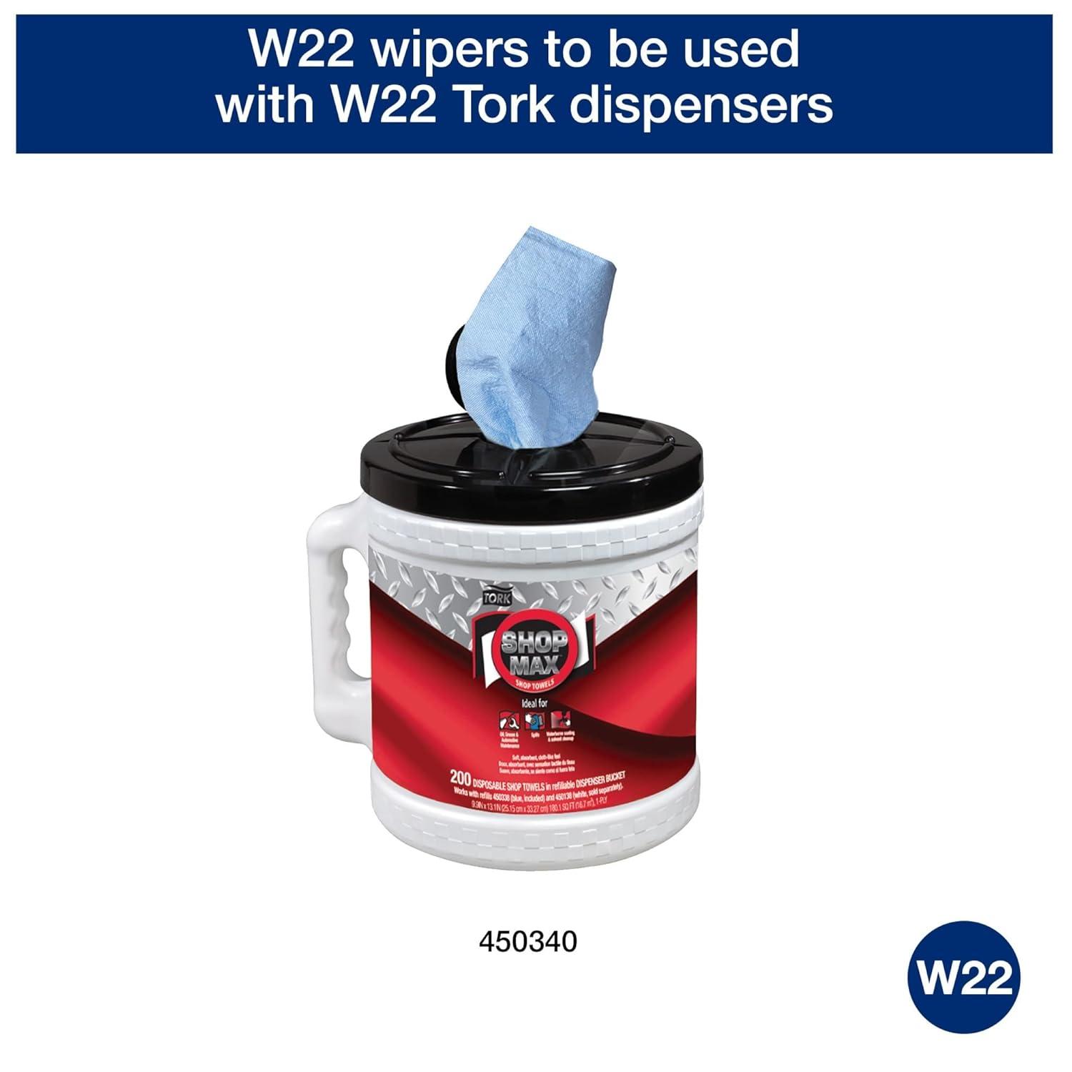 imageTork ShopMax Heavy Duty Centerfeed Paper Towel White W22 High Absorbency 450 Sheets 450138White