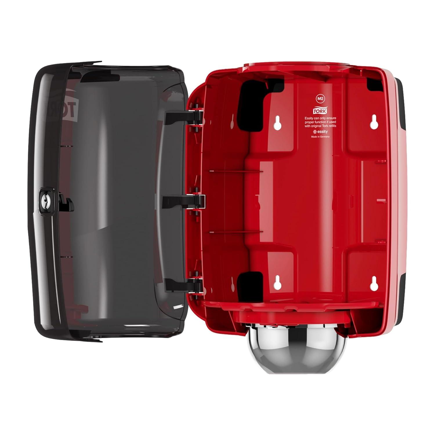 imageTork Soft Centerfeed Hand Towel White M2 High Absorbency 6 x 600 Sheets 121204  Tork Centerfeed Industrial Paper Towel Dispenser Red and Smoke M2 SingleSheet Dispensing 659028