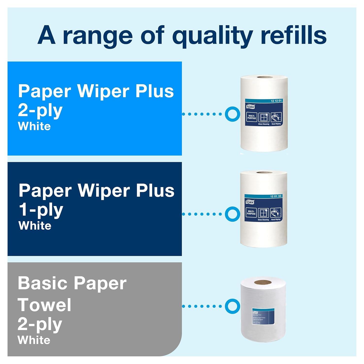 imageTork Soft Centerfeed Hand Towel White M2 High Absorbency 6 x 600 Sheets 121204  Tork Centerfeed Industrial Paper Towel Dispenser Red and Smoke M2 SingleSheet Dispensing 659028