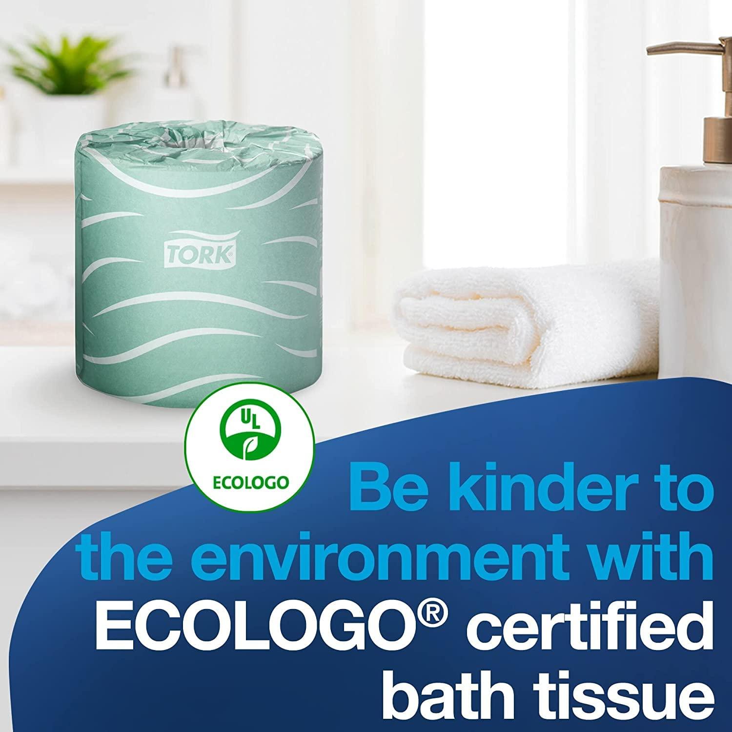 imageTork Toilet Paper Roll White T24 Universal 2Ply 96 x 500 sheets TM1616S ampamp Multifold Hand Towel Natural H2 Universal 100 Recycled Fibers 16 x 250 Sheets MK520A