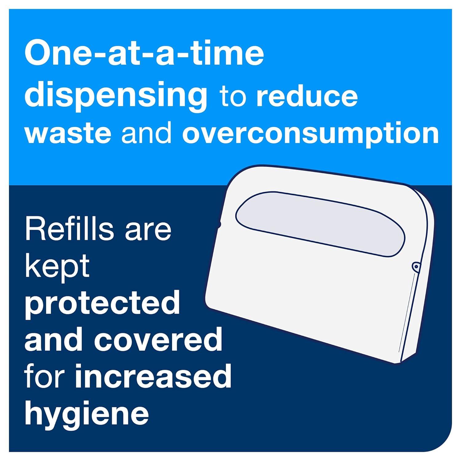 imageTork Toilet Seat Cover White V1 Universal 12 Fold 20 x 250 Covers TC0020