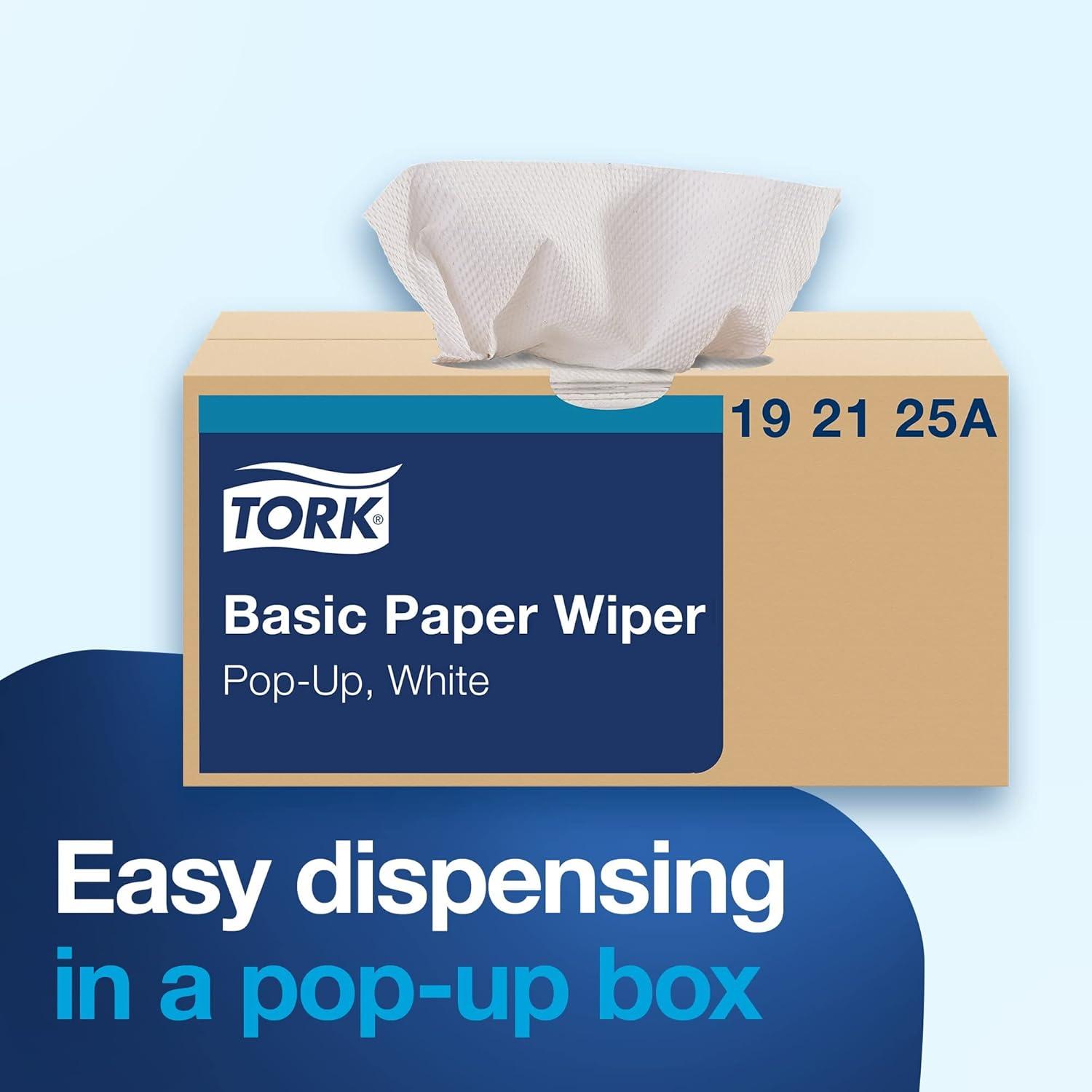 imageTork Value Paper Towels White Popup Box 110 Paper Towels per Pack 18 PacksSelfDispensing Paper Wipers