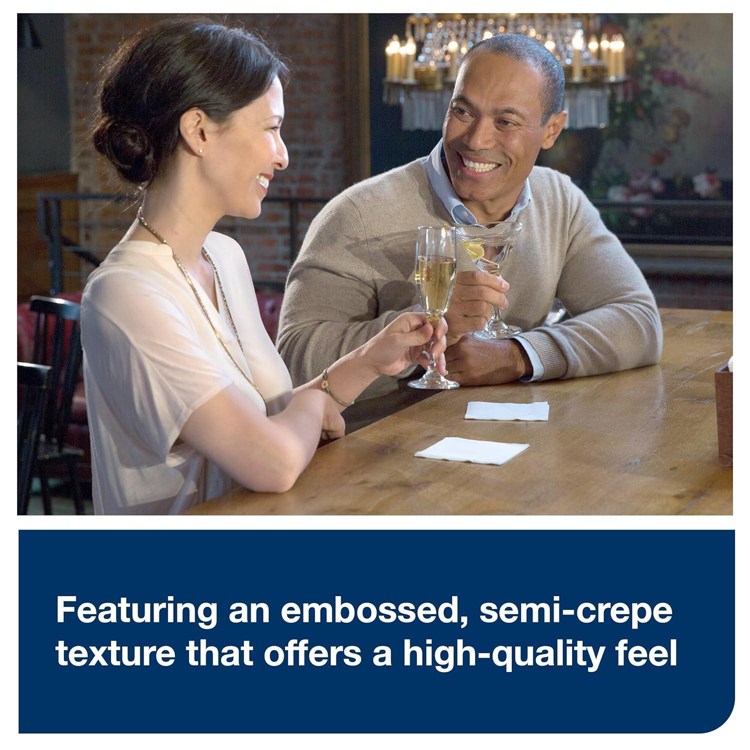 imageTork White Beverage Napkin 14 Fold 1ply 94quot x 94quot 8 x 500 napkins B1141A