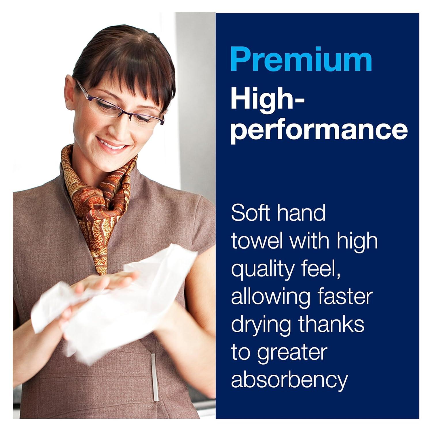 imageTork Xpress Multifold Hand Towel Dispenser Black H2 OneataTime Dispensing Elevation Range  H2  Multifold Hand Towel White Premium Quality 250 Towels per Pack 12 Packs