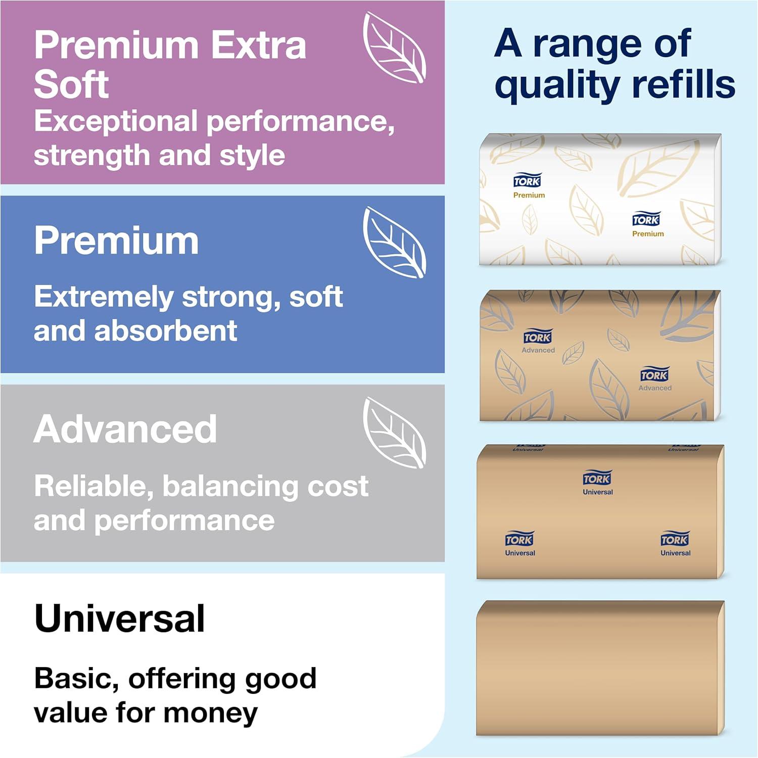 imageTork Xpress Multifold Paper Towel Dispenser Stainless Steel H2 OneataTime Dispensing Image Range 463002Towel Dispenser