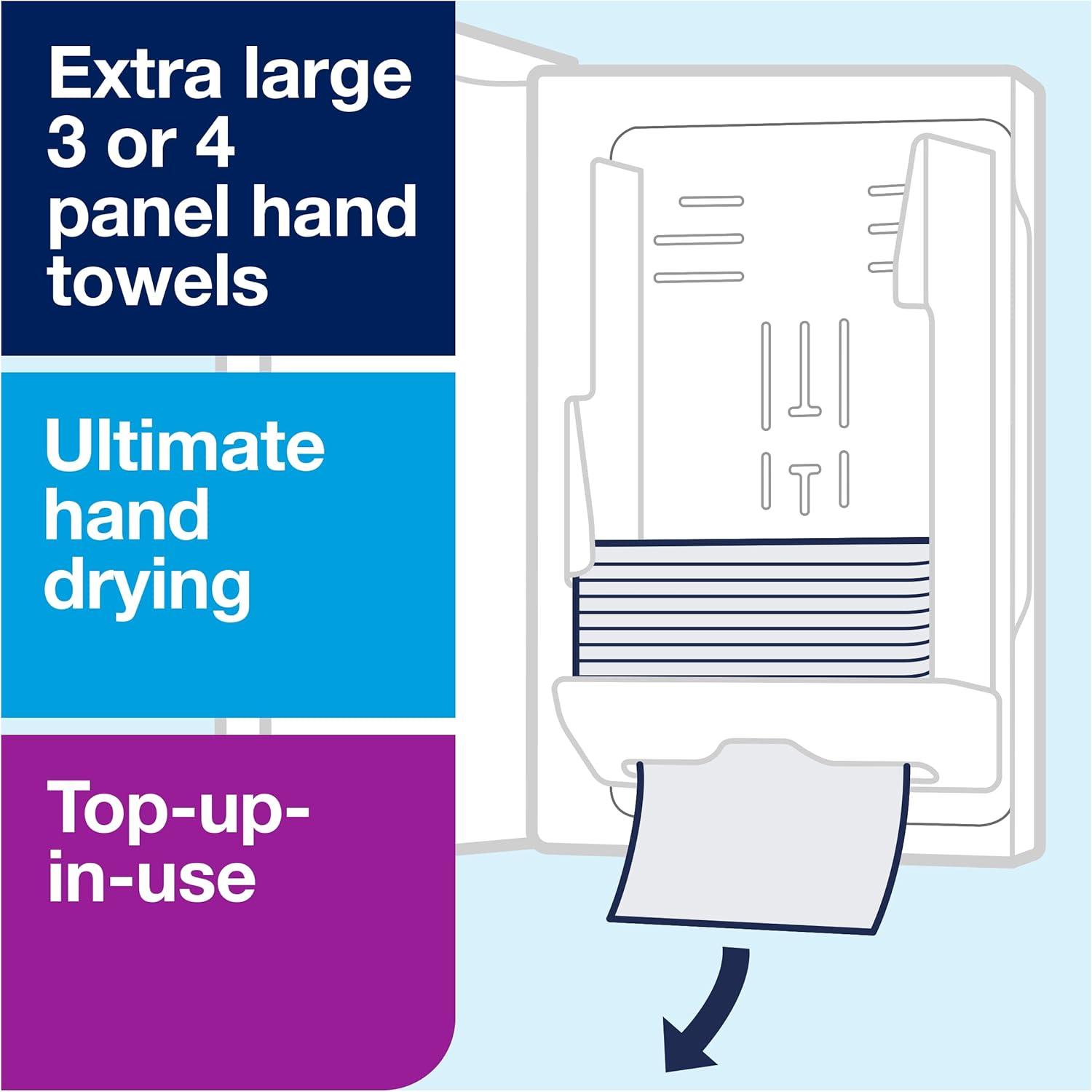 imageTork Xpress Multifold Paper Towel Dispenser Stainless Steel H2 OneataTime Dispensing Image Range 463002Towel Dispenser