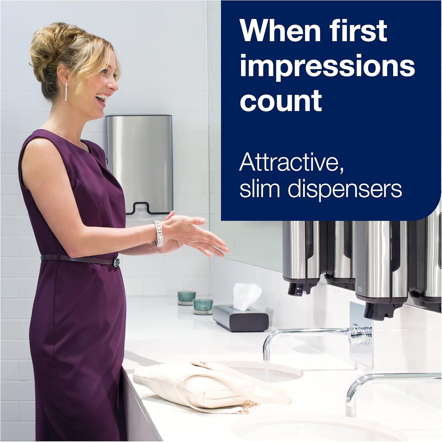 imageTork Xpress Multifold Paper Towel Dispenser Stainless Steel H2 OneataTime Dispensing Image Range 463002Towel Dispenser