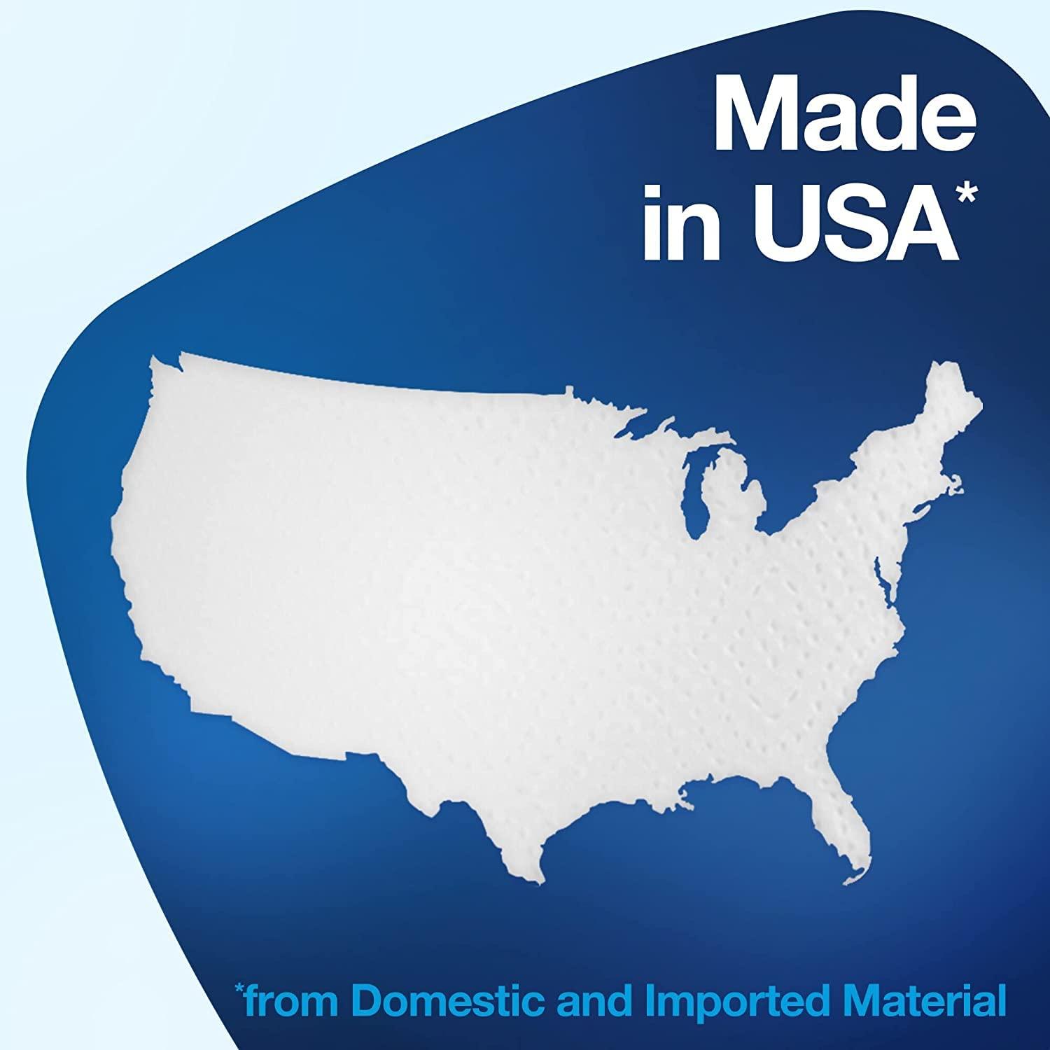 imageTork Xpress Soft and Extra Soft Multifold Hand Towels with Blue Leaf Print 16 Packs