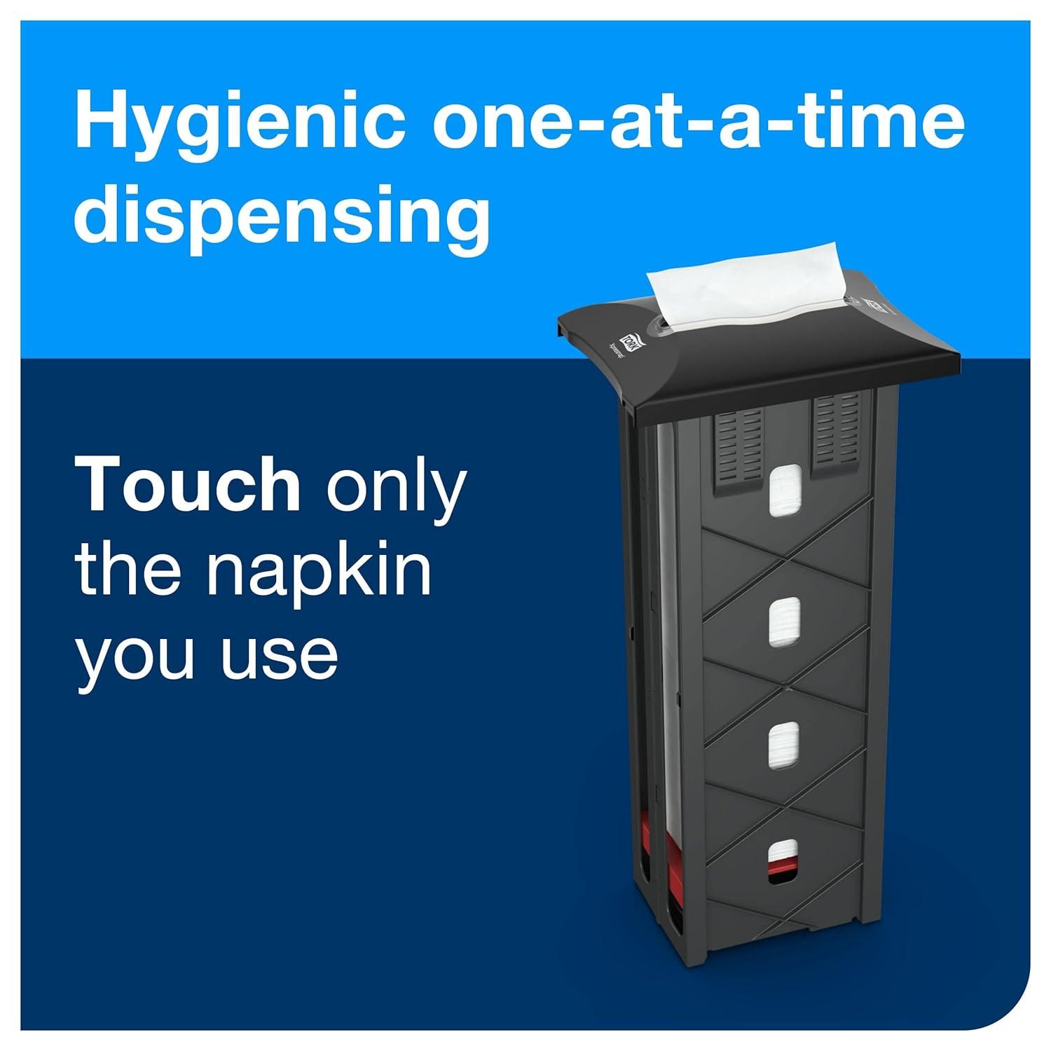 imageTork Xpressnap InCounter Napkin Dispenser Black N4 Signature Range 215quot x 99quot x 7quot 6032200