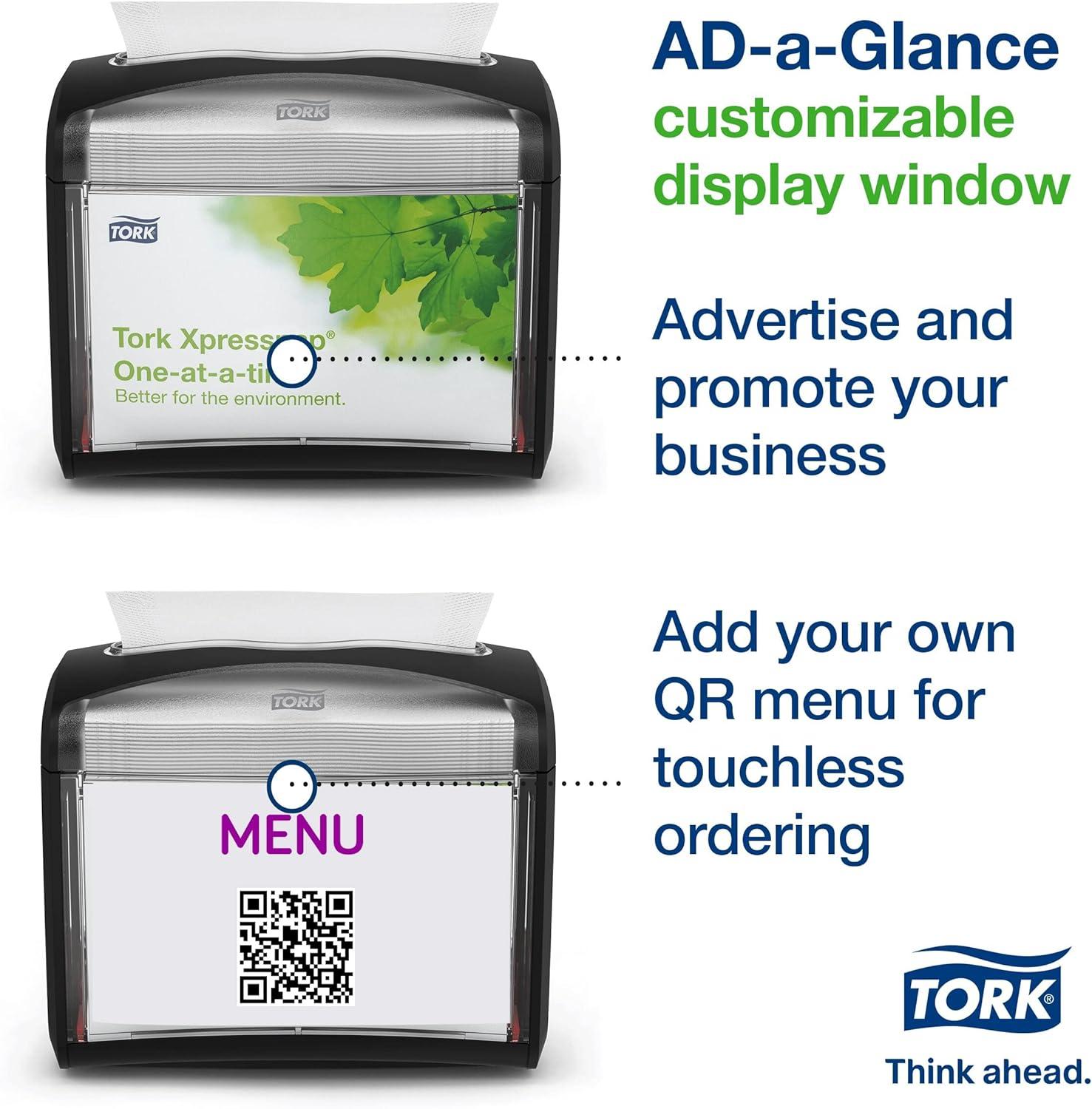 imageTork Xpressnap Napkin Dispenser Black N4 Compatible Signature Range 4Pack 6232100Pack of 4