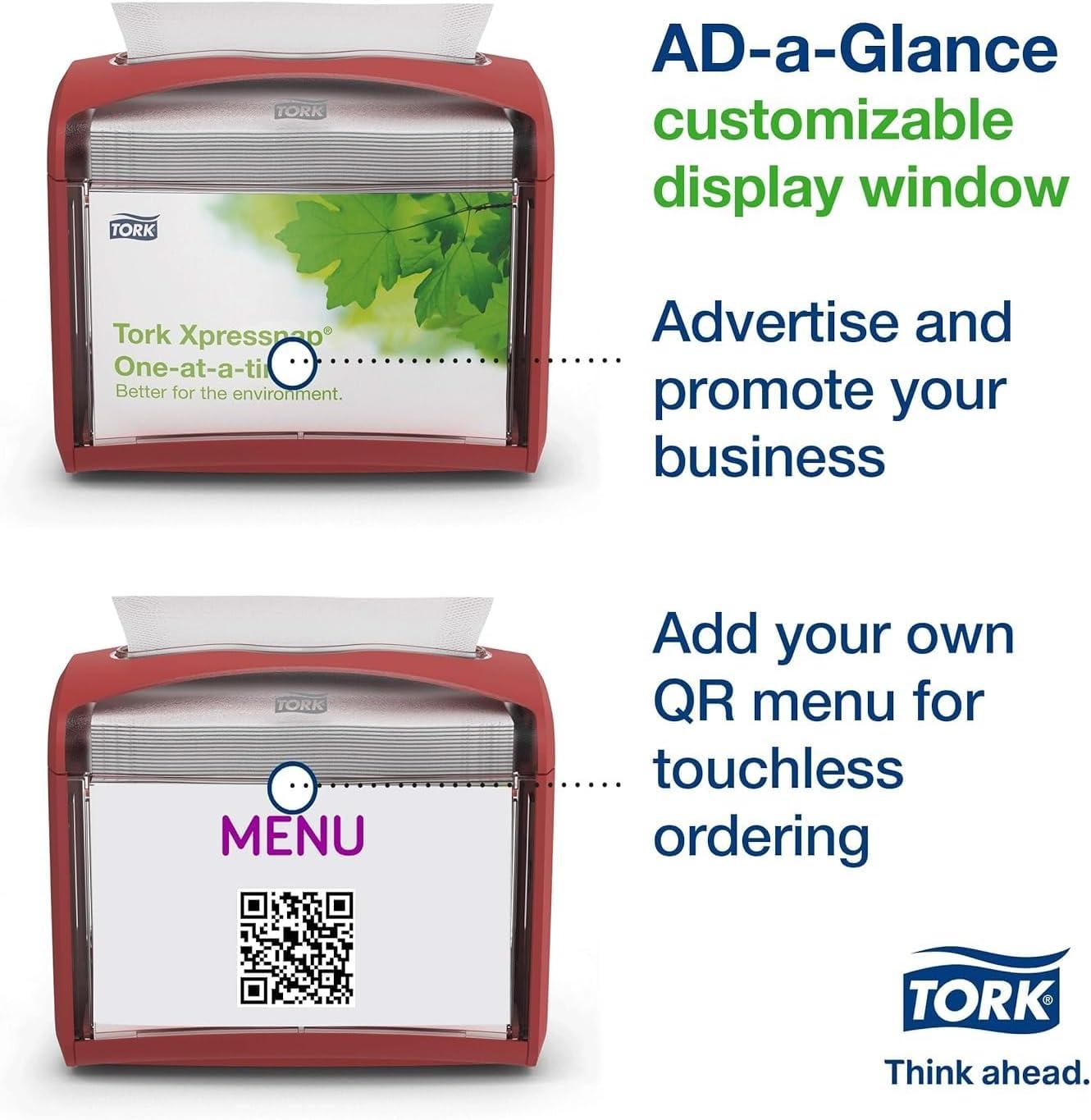 imageTork Xpressnap Napkin Dispenser Black N4 Compatible Signature Range 4Pack 6232100Red  Pack of 1