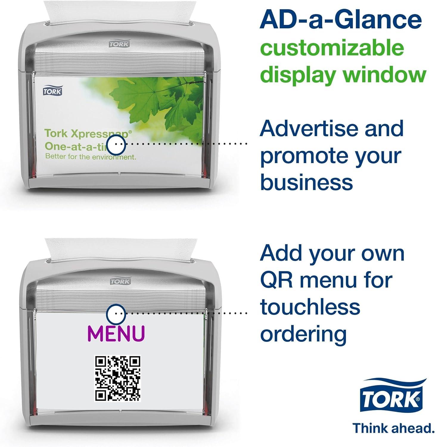 imageTork Xpressnap Napkin Dispenser Black N4 Compatible Signature Range 4Pack 6232100W 79 H 67 D 56