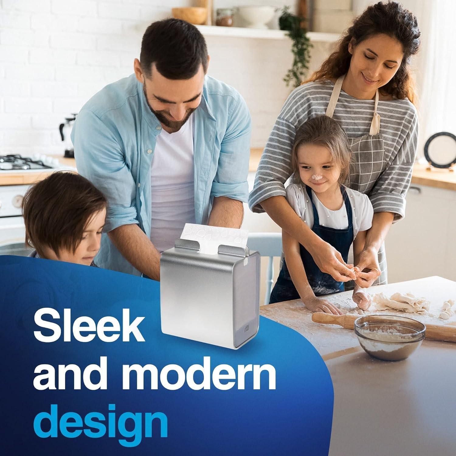 imageTork Xpressnap Natural Dispenser Napkin N4 12 x 500 Sheets  Napkin Dispenser Xpressnap AluminiumBundle 1  Dispenser  Refill