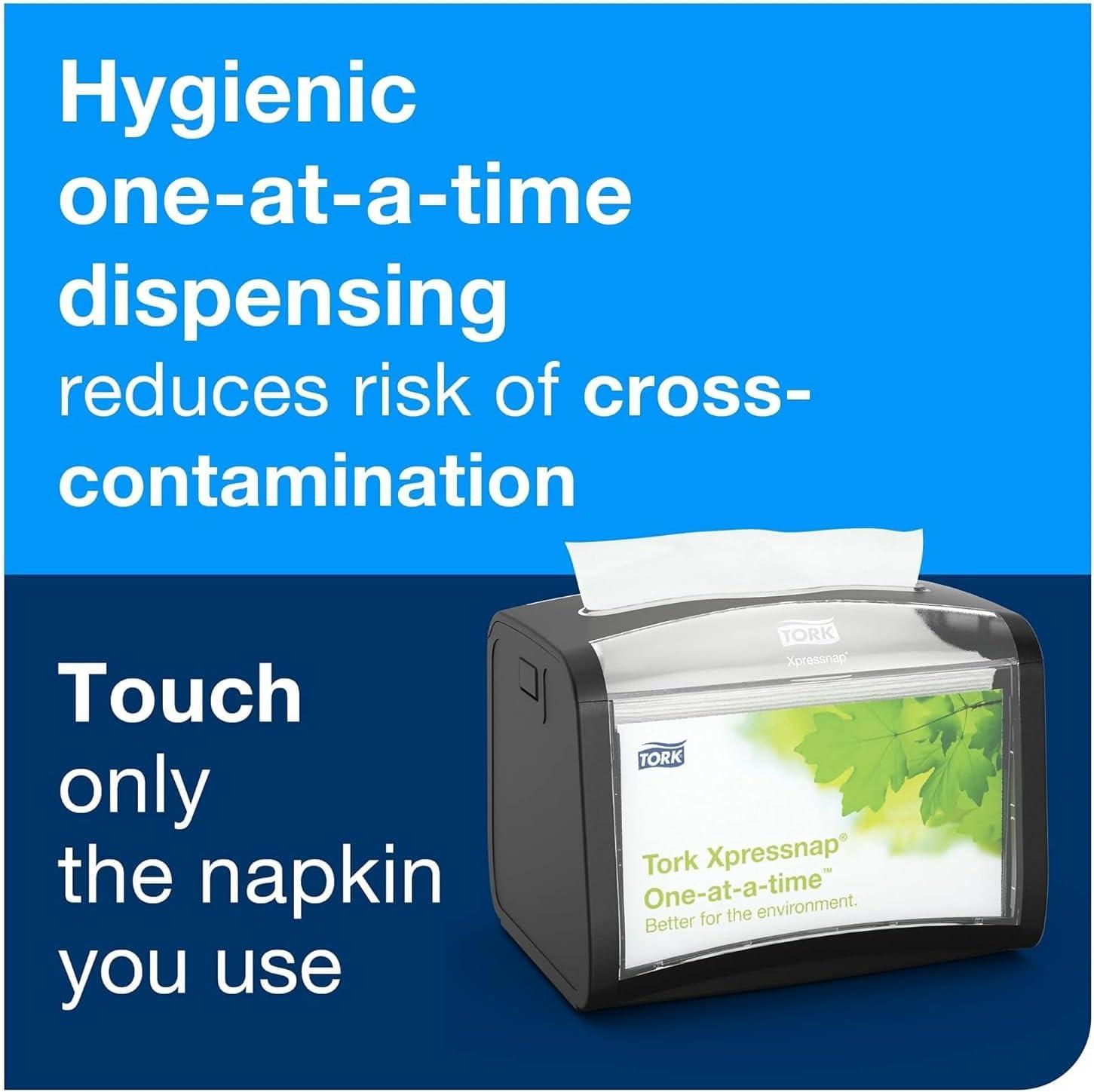 imageTork Xpressnap Natural Dispenser Napkin N4 2ply 12 Fold OneataTime Dispensing 12 x 500 85quot x 65quot 109906Refill
