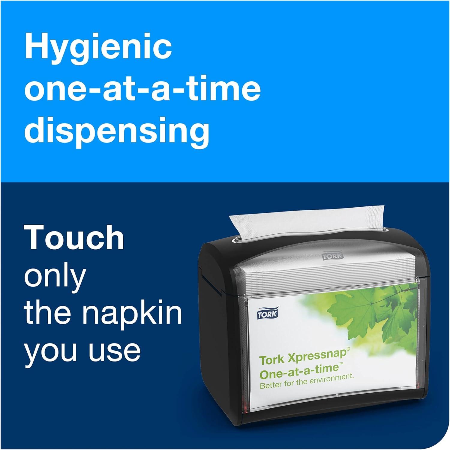 imageTork Xpressnap Natural Dispenser Napkin N4 2ply 12 Fold OneataTime Dispensing 12 x 500 85quot x 65quot 109906White  109000