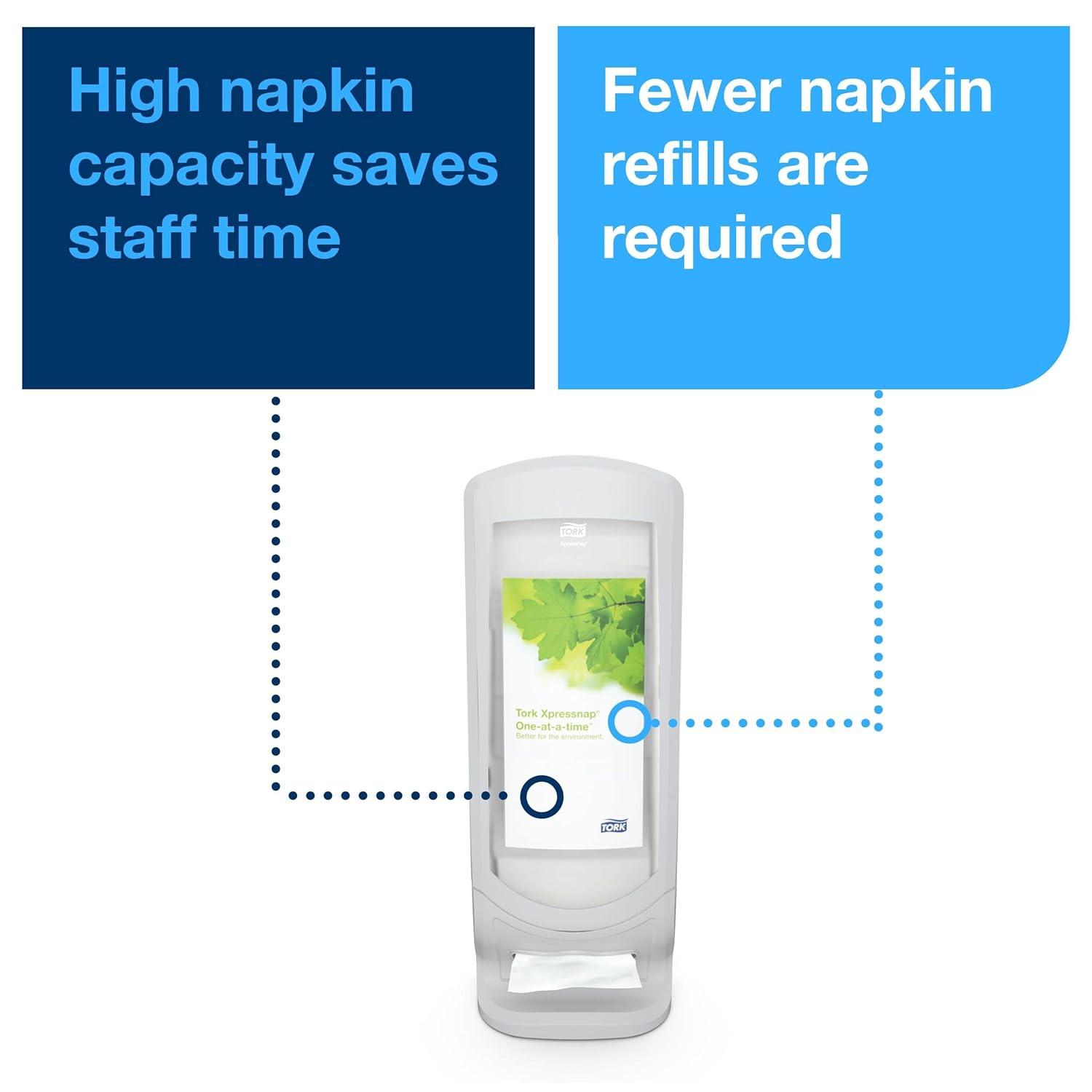 imageTork Xpressnap Stand Napkin Dispenser Gray N4 Upright Design Signature Range 245quot x 925quot x 925quot 6334000