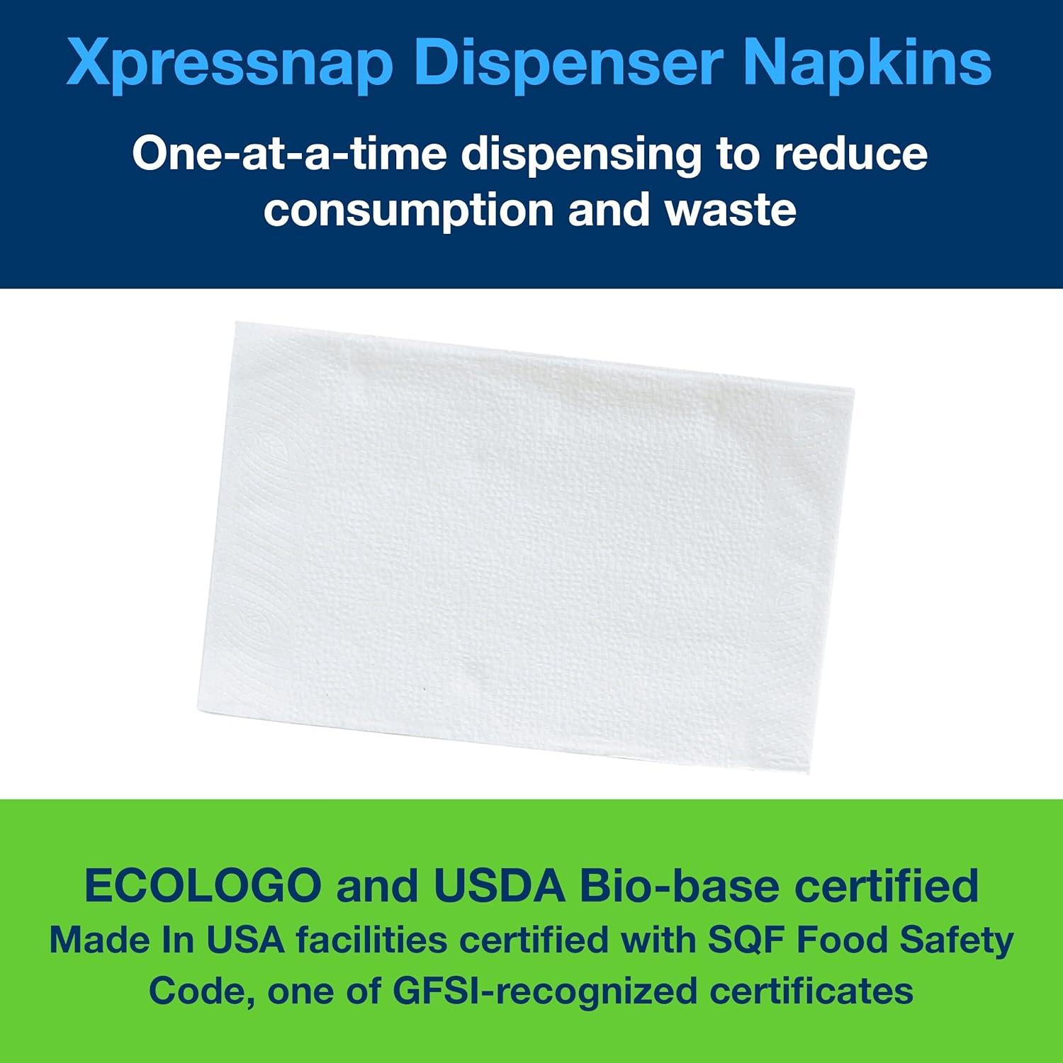 imageTork Xpressnap Tabletop Napkin Starter Pack Black N4 Dispenser ampamp 500x Napkins 80062301  Tork White Dispenser Napkin N4 2ply 12 Fold OneataTime Dispensing 12 x 500 85quot x 65quot 100990Contemporary