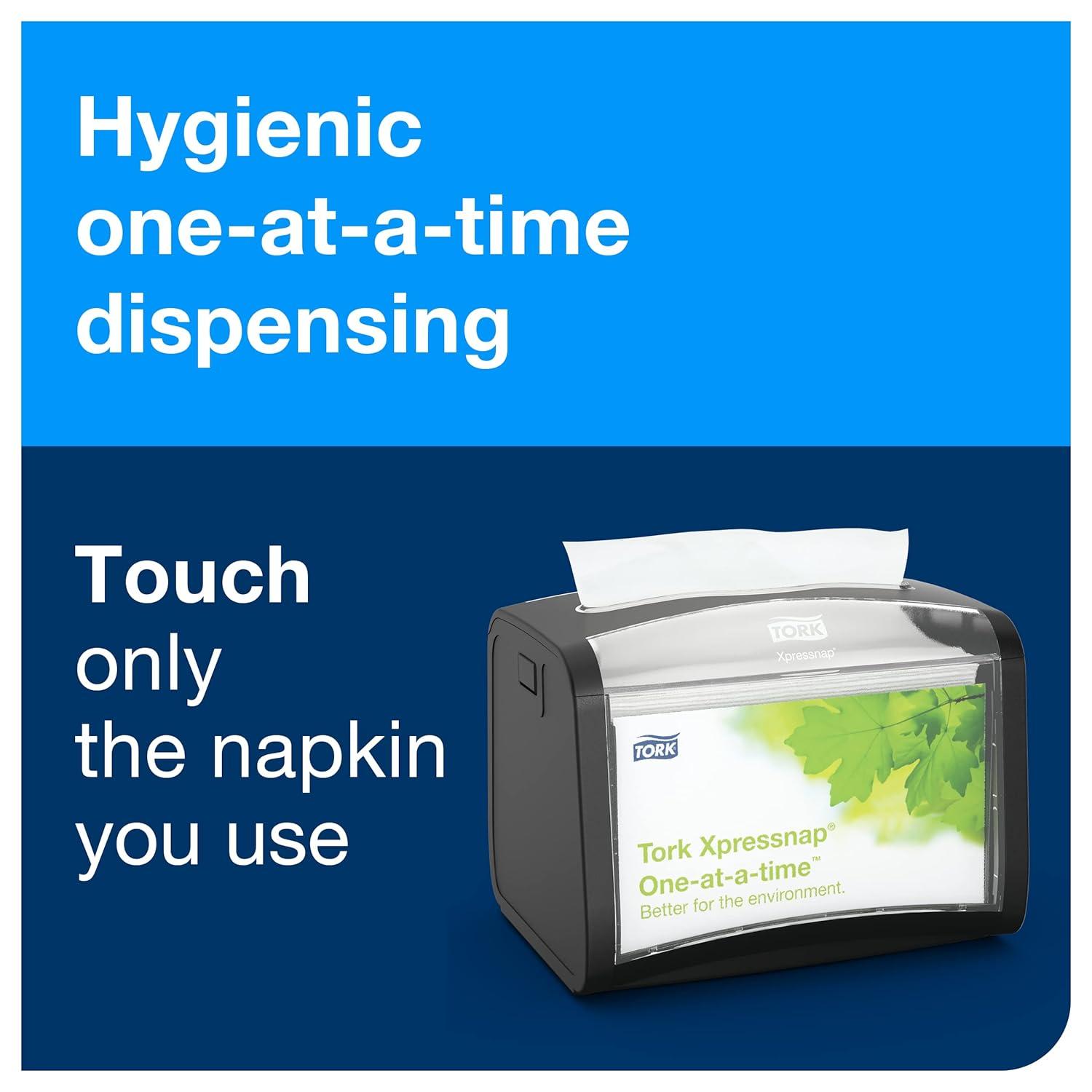 imageTork Xpressnap White Dispenser Napkin N4 Recycled 2ply 85quot x 65quot 12 x 400 napkins DX990