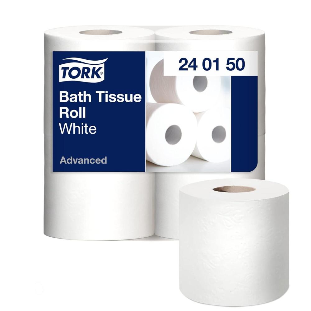 imageTork Advanced Bath Tissue Roll White T24 2Ply 96 rolls x 176 sheetsroll 240150