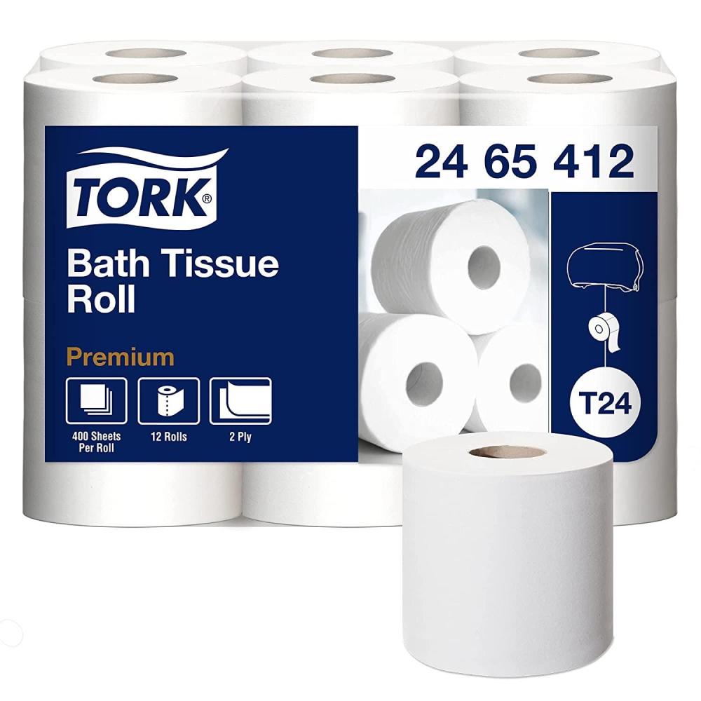 imageTork Bath Tissue Roll Premium 2ply For everyday use at home Extra soft toilet paper 41x4quot 400 sheetsroll 12 rollspoly pack 4 packscase
