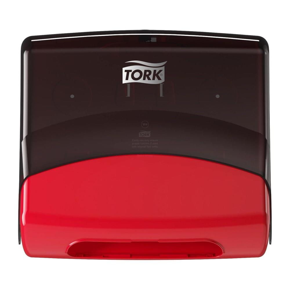 imageTork Folded Wiper Dispenser RedBlack W4 WallMounted 6540281