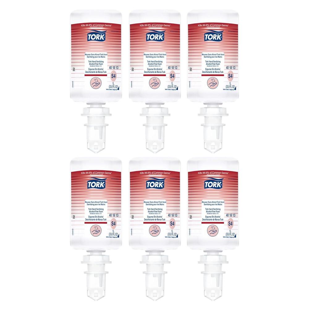 imageTork Hand Sanitizing AlcoholFree Foam S4 AlcoholFree Alternative 6 x 1L 401813 Formerly 401213