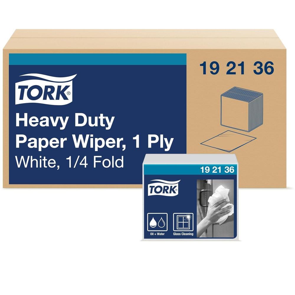 imageTork HeavyDuty Industrial Paper Wiper White 14 Folded 16 x 56 sheets 192136