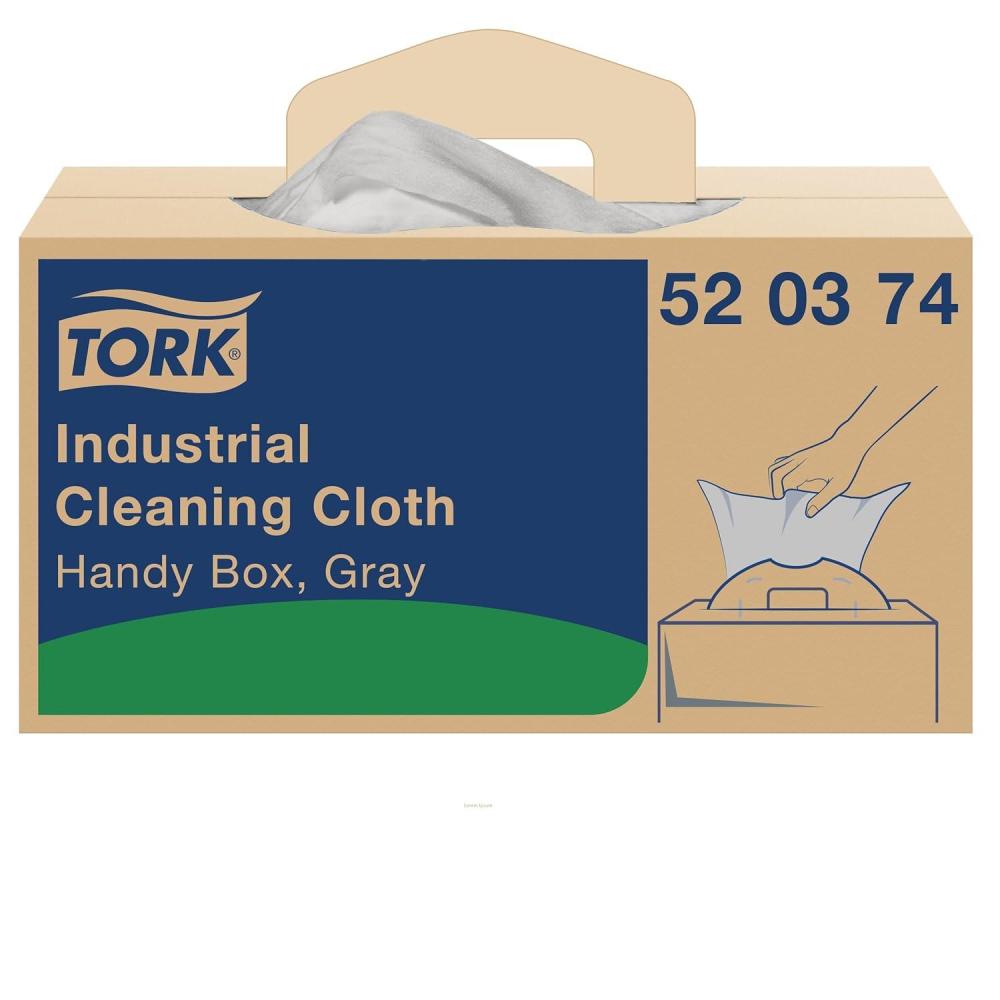imageTork Industrial Cleaning Cloth Gray W7 OneataTime Dispensing 1 x 210 Cloths 520374