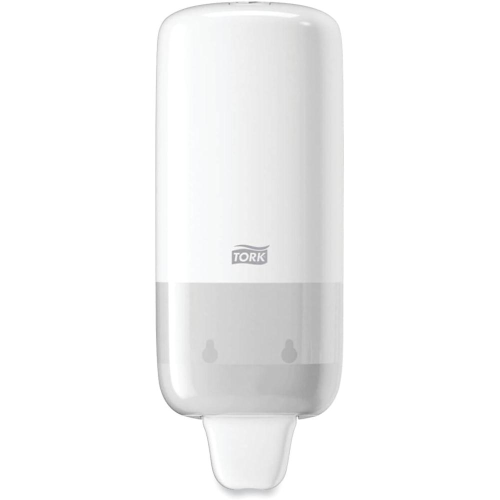 imageTork Liquid Skincare Dispensers for Liquid Soap and Hand Sanitizer Black S1 Economical Elevation Range 570028A Pack of 6White