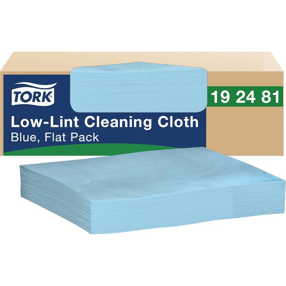 imageTork LowLint Cleaning Cloth Blue Flat Pack 1 x 250 Cloths 1924811 x 250 Cloths