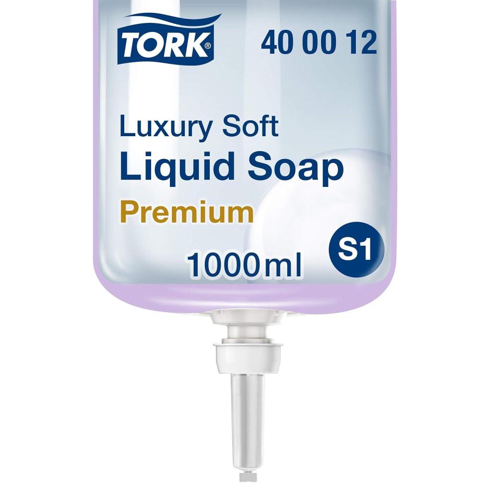 imageTork Luxury Soft Liquid Soap Rose Scent 6 x 1L 400012