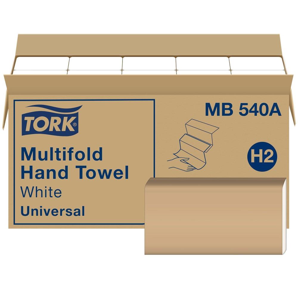 imageTork Multifold Hand Towel White H2 Universal 100 Recycled Fibers 16 x 250 Towels MB540A16 x 250 Hand Towels