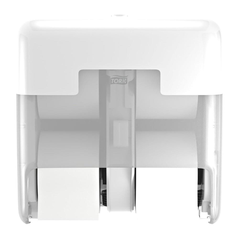 imageTork OptiServe 4Roll Coreless Toilet Paper Dispenser White T7T5 Vertical Dispenser Elevation Design 473620