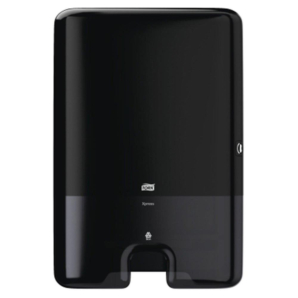 imageTork Xpress Multifold Paper Towel Dispenser Black H2 OneataTime dispensing Elevation Range 552028