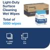 imageEverwipe by Tork LightDuty Surface Cleaning Wet Wipe Jumbo Rolls White W12 Cleans and Deodorizes 2 x 2500 wipes 192816