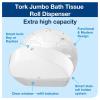 imageTork 554020A Elevation Jumbo Bath Tissue Roll Dispenser 142quot Height x 172quot Width x 52quot Depth White Case of 1 Dispenser For use with Tork 12021502 and 11010402